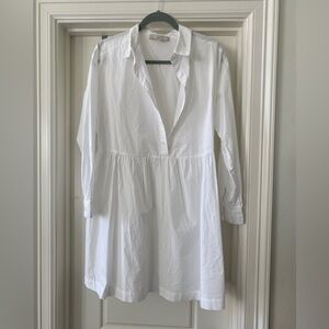 LOFT Classic White Midi Dress